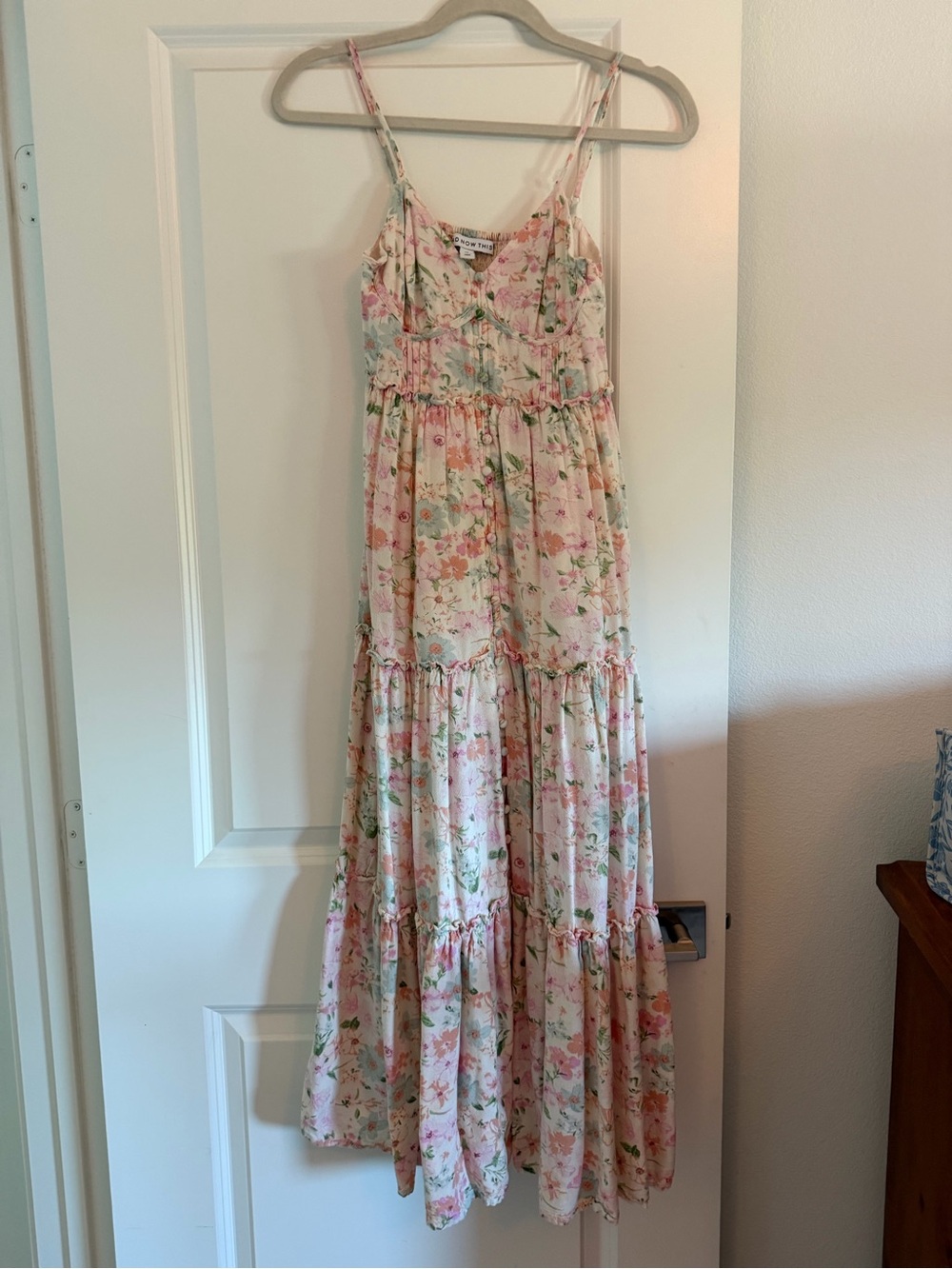 And Now This Floral Dress in Soft Pink